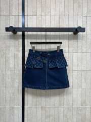 Uubags Louis Vuitton 1AJGE8 Denim Mini Skirt - 1