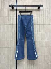 Uubags Louis Vuitton 1AIPVB Denim-Effect Softshell Ski Pants In Blue - 5