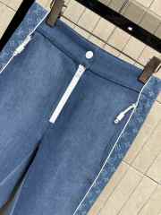 Uubags Louis Vuitton 1AIPVB Denim-Effect Softshell Ski Pants In Blue - 3