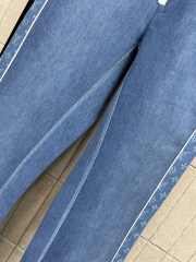 Uubags Louis Vuitton 1AIPVB Denim-Effect Softshell Ski Pants In Blue - 4