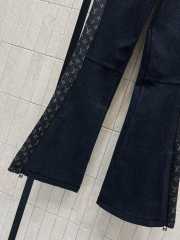 Uubags Louis Vuitton 1AIPWV Denim-Effect Softshell Ski Pants In Dark Grey - 6