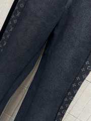 Uubags Louis Vuitton 1AIPWV Denim-Effect Softshell Ski Pants In Dark Grey - 4