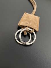 Uubags Balenciaga Rodeo Handbag Large in noce suede calfskin and white fleecel, aged-silver hardware 40x30x13cm - 3