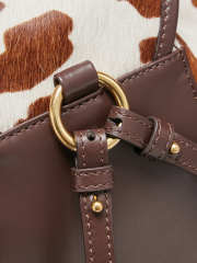 Uubags Miu Miu Printed Leather Backpack In White/Burnt Sienna 22x18x11.5cm - 3