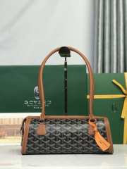 Uubags Goyard Bonbonnière bag in black/tan 30x10.5x12cm - 2