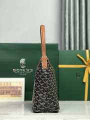 Uubags Goyard mini Bohème hobo bag in black/tan 26x11x22cm - 2