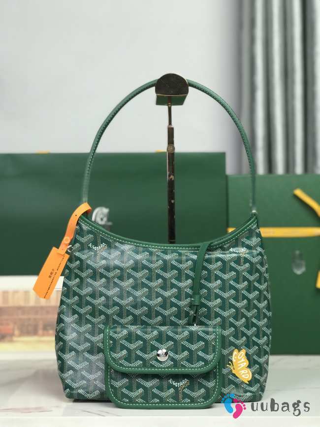 Uubags Goyard mini Bohème hobo bag in green 26x11x22cm - 1