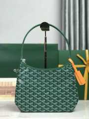 Uubags Goyard mini Bohème hobo bag in green 26x11x22cm - 5