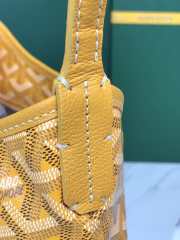 Uubags Goyard mini Bohème hobo bag in yellow 26x11x22cm - 3