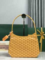 Uubags Goyard mini Bohème hobo bag in yellow 26x11x22cm - 2