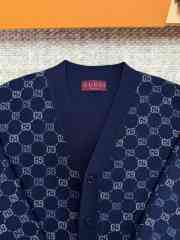 Uubags Gucci GG double wool knit jumper in dark blue  - 4