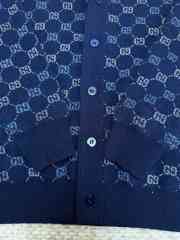 Uubags Gucci GG double wool knit jumper in dark blue  - 2