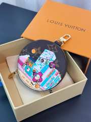 Uubags Louis Vuitton Christmas Animation Tokyo Round Coin Purse in Blue - 1