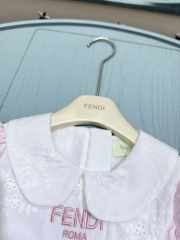 Uubags Fendi baby girl's pink cotton FF logo dress - 6