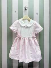 Uubags Fendi baby girl's pink cotton FF logo dress - 3