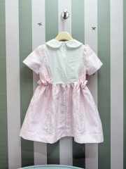 Uubags Fendi baby girl's pink cotton FF logo dress - 2