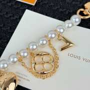 Uubags Louis Vuitton Pearl Heart Keychain - 6