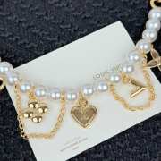 Uubags Louis Vuitton Pearl Heart Keychain - 3