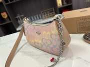 Uubags Coach Mini Teri Shoulder Bag In Rainbow Signature Canvas 16x14cm - 3