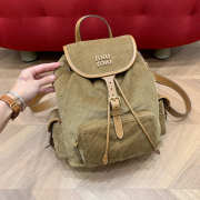 Uubags Miu Miu medium corduroy backpack in cinnamon 18x22x11.5cm - 1