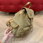 Uubags Miu Miu medium corduroy backpack in cinnamon 18x22x11.5cm - 6