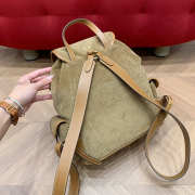 Uubags Miu Miu medium corduroy backpack in cinnamon 18x22x11.5cm - 2