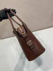 Uubags Prada Large leather tote bag in cocoa 35x24.5x13.5cm - 6