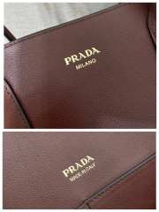 Uubags Prada Large leather tote bag in cocoa 35x24.5x13.5cm - 4