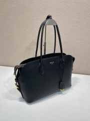 Uubags Prada Large leather tote bag in black 35x24.5x13.5cm - 6