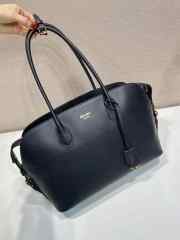 Uubags Prada Large leather tote bag in black 35x24.5x13.5cm - 2