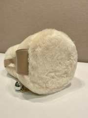 Uubags Prada Triangle Logo Shearling Mini Shoulder Bag 14x21x15cm - 3