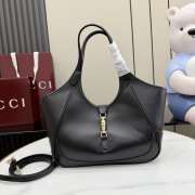 Uubags Gucci Mercato small tote bag in black leather 26x23x11cm - 1