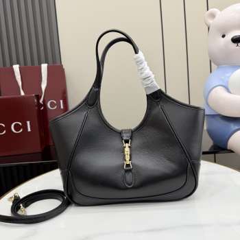 Uubags Gucci Mercato small tote bag in black leather 26x23x11cm