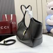 Uubags Gucci Mercato small tote bag in black leather 26x23x11cm - 6