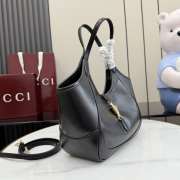 Uubags Gucci Mercato small tote bag in black leather 26x23x11cm - 5