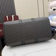 Uubags Gucci Chroma medium duffle bag gradient lime and black GG monogram coated fabric 45x30x24.5cm - 2