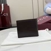 Uubags Gucci Lira bi-fold wallet dark brown leather 11x9cm - 6