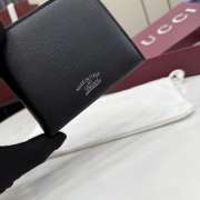 Uubags Gucci Lira bi-fold wallet black leather 11x9cm - 3