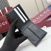 Uubags Gucci Lira bi-fold wallet black leather 11x9cm - 2