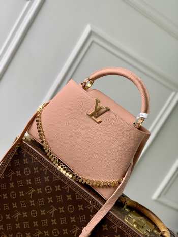 Uubags Louis Vuitton M28197 Capucines BB Bag In Pink Jasmin 27x19x9cm