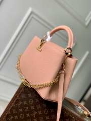 Uubags Louis Vuitton M28197 Capucines BB Bag In Pink Jasmin 27x19x9cm - 5