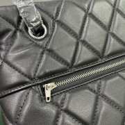 Uubags Balenciaga Crush Large Flap Bag in Black Quilted Calfskin with B Logo 36x10x30cm - 2