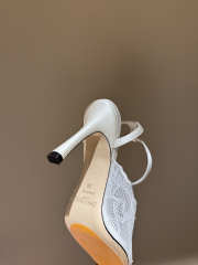 Uubags Faiz 100 Ivory Jimmy Choo Lace Pumps - 3