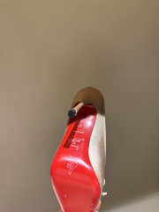 Uubags Christian Louboutin Cassia Mule 85 Satin Pumps In Blush 10.5cm - 5