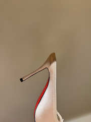 Uubags Christian Louboutin Cassia Mule 85 Satin Pumps In Blush 10.5cm - 2