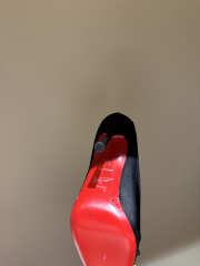 Uubags Christian Louboutin Cassia Mule 85 Satin Pumps In Black 10.5cm - 6