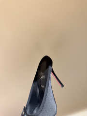 Uubags Christian Louboutin Cassia Mule 85 Satin Pumps In Black 10.5cm - 3