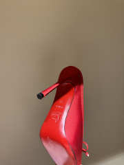 Uubags Christian Louboutin Cassia Mule 85 Satin Pumps In Red 10.5cm - 5