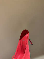 Uubags Christian Louboutin Cassia Mule 85 Satin Pumps In Red 10.5cm - 3