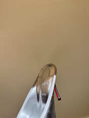 Uubags Christian Louboutin Cassia mule in laminated lamb nappa leather silver 10cm - 4